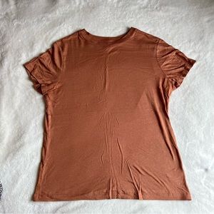 A New Day casual slim shirt, rust color, size medium